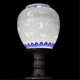 景德鎮青花玲瓏金魚皮燈